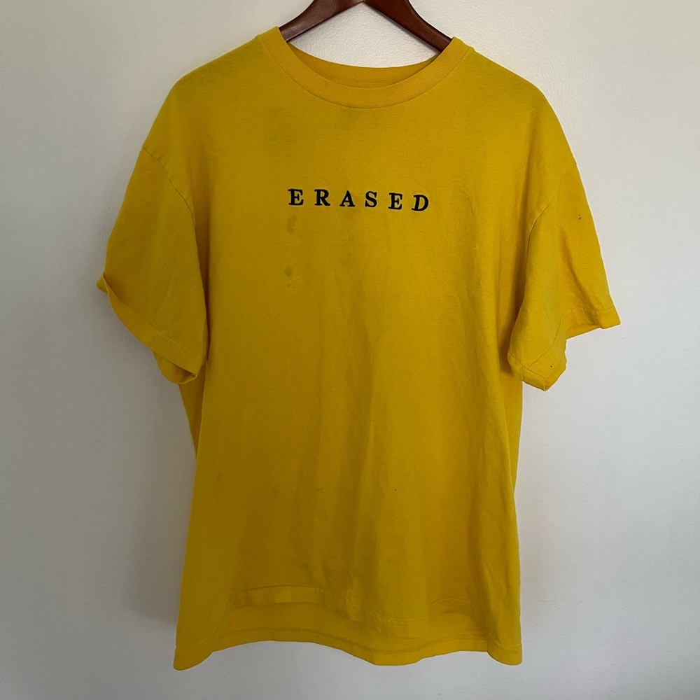 Erased Projext embroidered used vintage T-shirt , XL